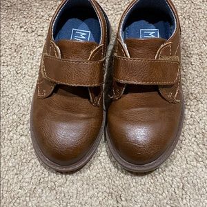 Brown and blue Toddler dress shoes